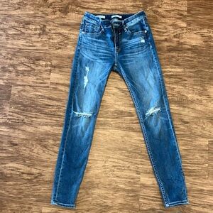 Vigoss Blue Skinny Distressed Jeans